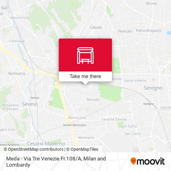 Meda - Via Tre Venezie Fr.108 / A map
