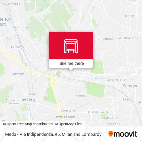 Meda - Via Indipendenza, 95 map
