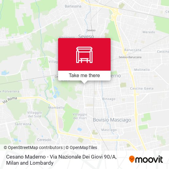 Cesano Maderno - Via Nazionale Dei Giovi 90 / A map