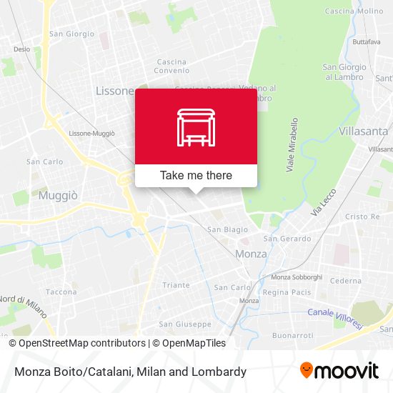 Monza Boito/Catalani map