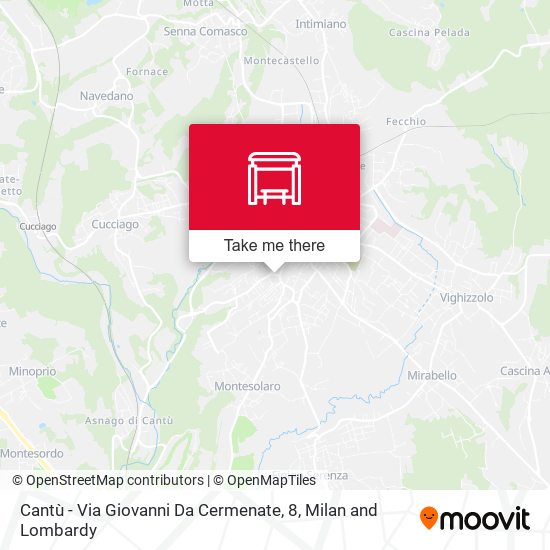 Cantù - Via Giovanni Da Cermenate, 8 map