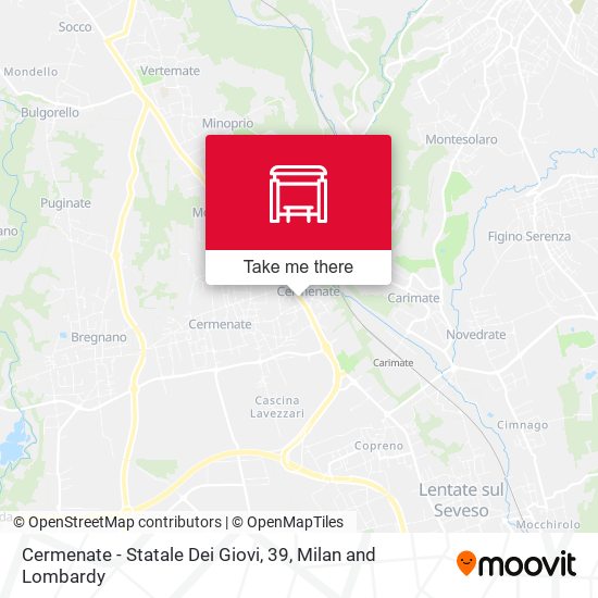Cermenate - Statale Dei Giovi, 39 map