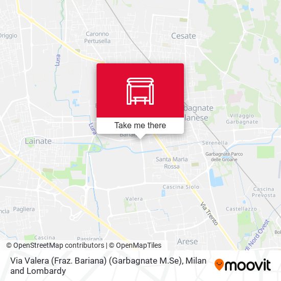Via Valera (Fraz. Bariana) (Garbagnate M.Se) map