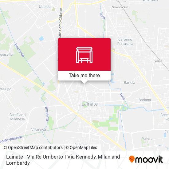 Lainate - Via Re Umberto I Via Kennedy map