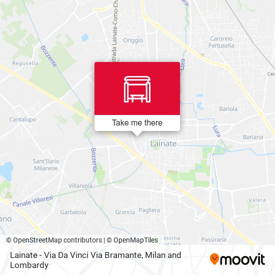 Lainate - Via Da Vinci Via Bramante map