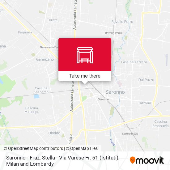 Saronno - Fraz. Stella - Via Varese Fr. 51 (Istituti) map