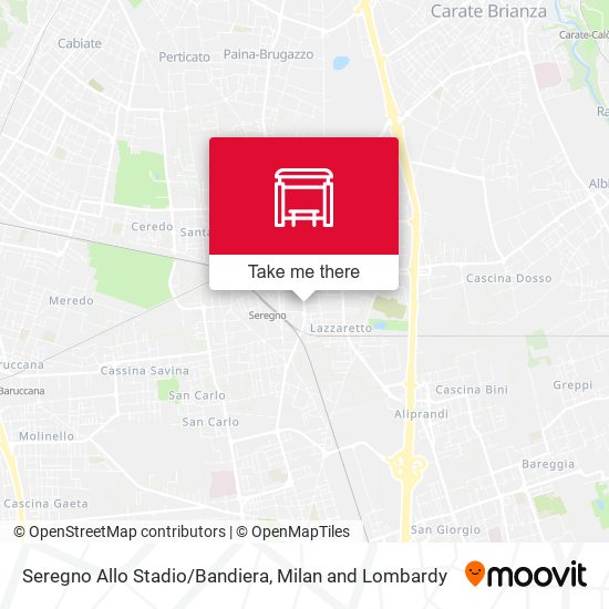 Seregno Allo Stadio/Bandiera map