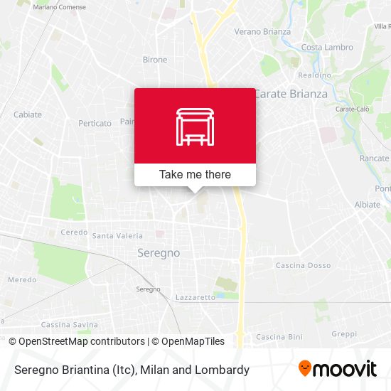 Seregno Briantina (Itc) map