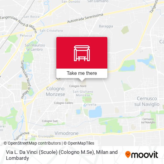 Via L. Da Vinci (Scuole) (Cologno M.Se) map