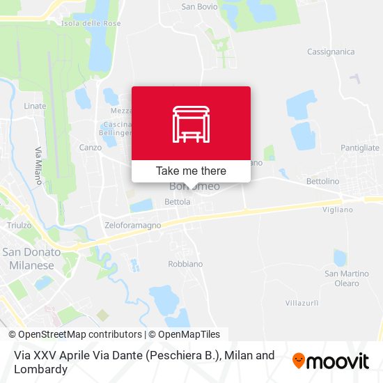 Via XXV Aprile Via Dante (Peschiera B.) map