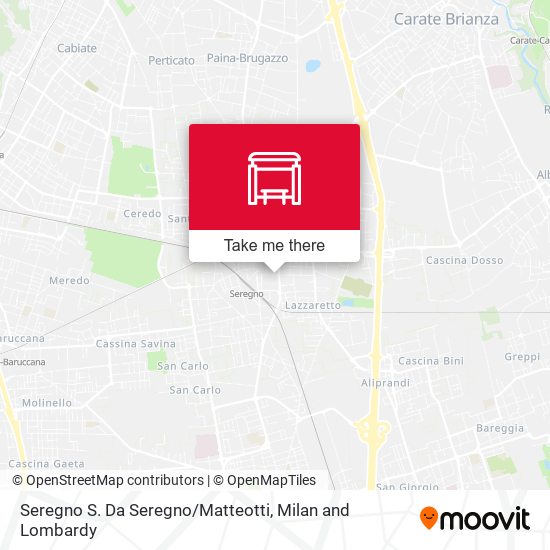 Seregno S. Da Seregno / Matteotti map