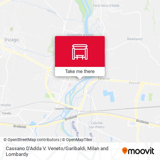 Cassano D'Adda V. Veneto / Garibaldi map