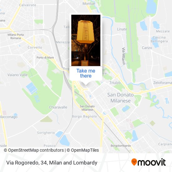 Via Rogoredo, 34 map
