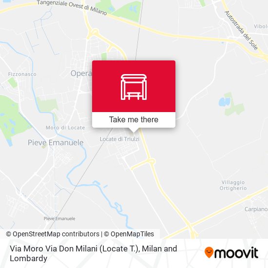Via Moro Via Don Milani (Locate T.) map