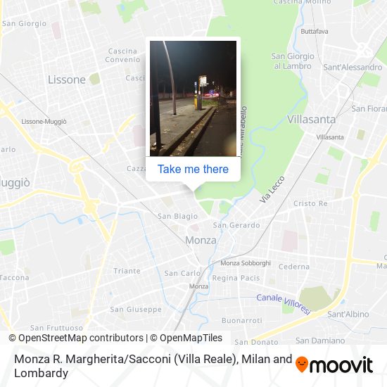 Monza R. Margherita / Sacconi (Villa Reale) map