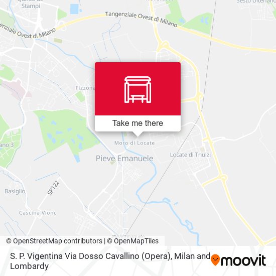 S. P. Vigentina Via Dosso Cavallino (Opera) map