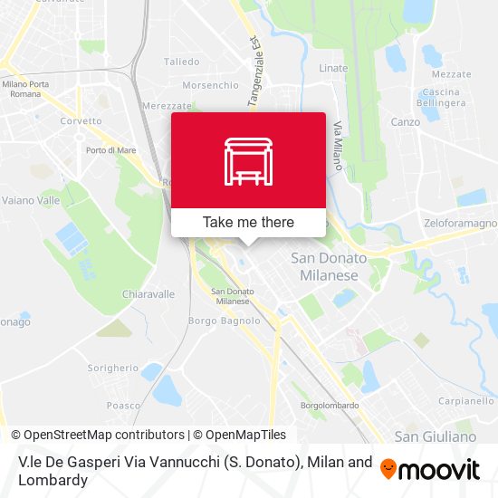 V.le De Gasperi Via Vannucchi (S. Donato) map