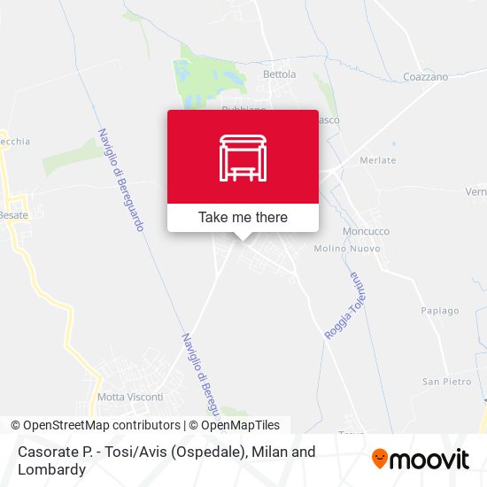 Casorate P. - Tosi / Avis (Ospedale) map