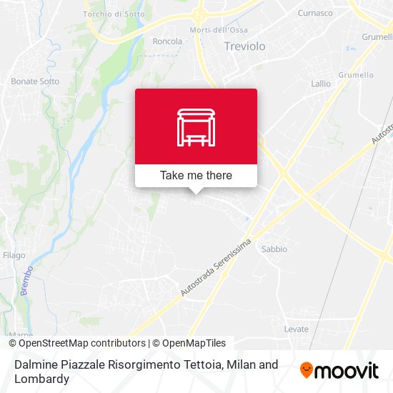 Dalmine Piazzale Risorgimento Tettoia map