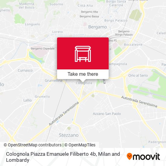Colognola Piazza Emanuele Filiberto 4b map