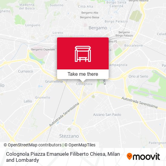 Colognola Piazza Emanuele Filiberto Chiesa map