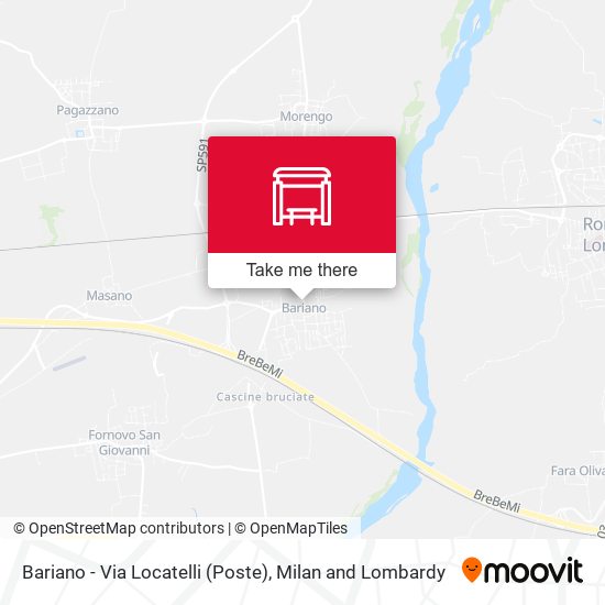 Bariano - Via Locatelli (Poste) map