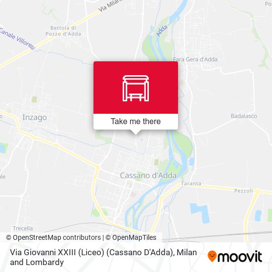 Via Giovanni XXIII (Liceo) (Cassano D'Adda) map