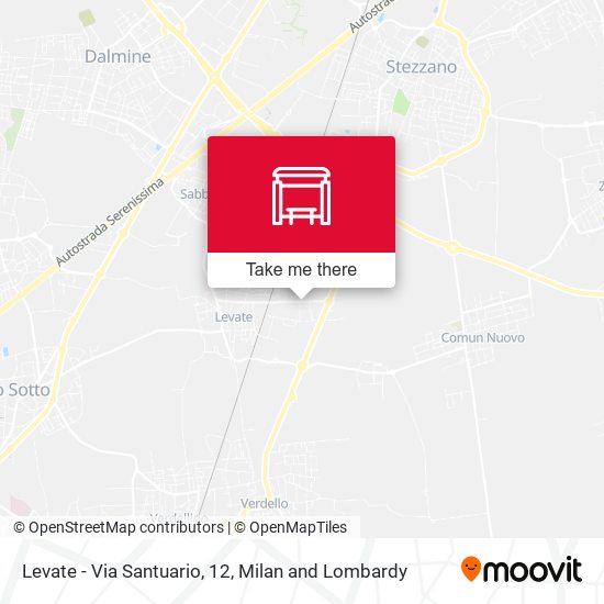 Levate - Via Santuario, 12 map