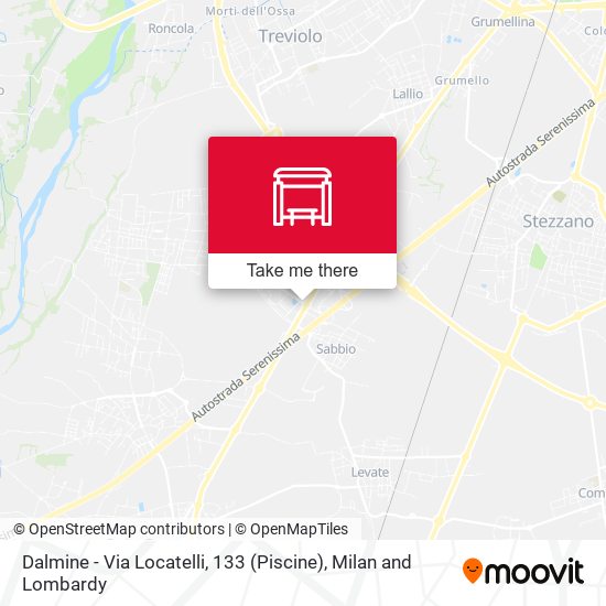 Dalmine - Via Locatelli, 133 (Piscine) map