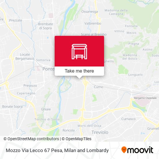 Mozzo Via Lecco 67 Pesa map
