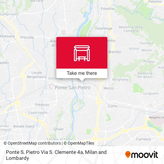 Ponte S. Pietro Via S. Clemente 4a map