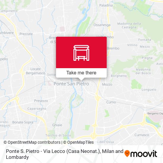 Ponte S. Pietro - Via Lecco (Casa Neonat.) map