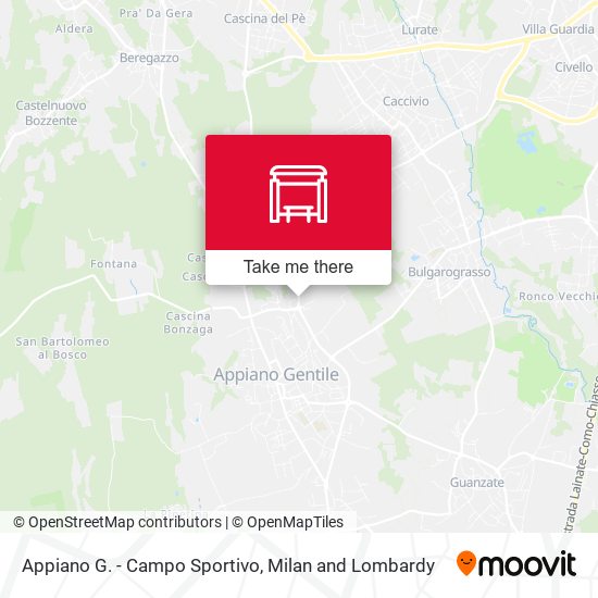 Appiano G. - Campo Sportivo map