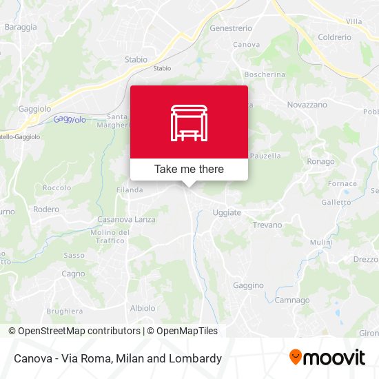Canova - Via Roma map