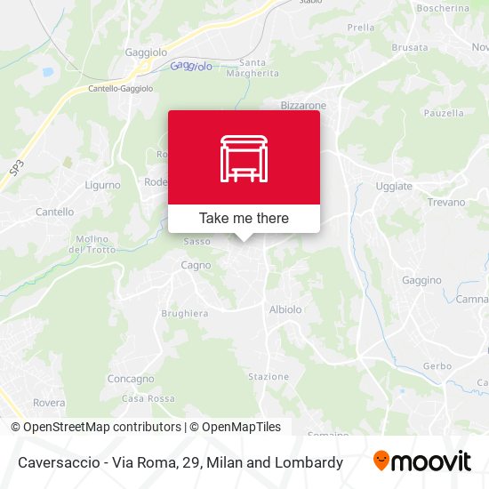 Caversaccio - Via Roma, 29 map