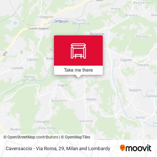Caversaccio - Via Roma, 29 map