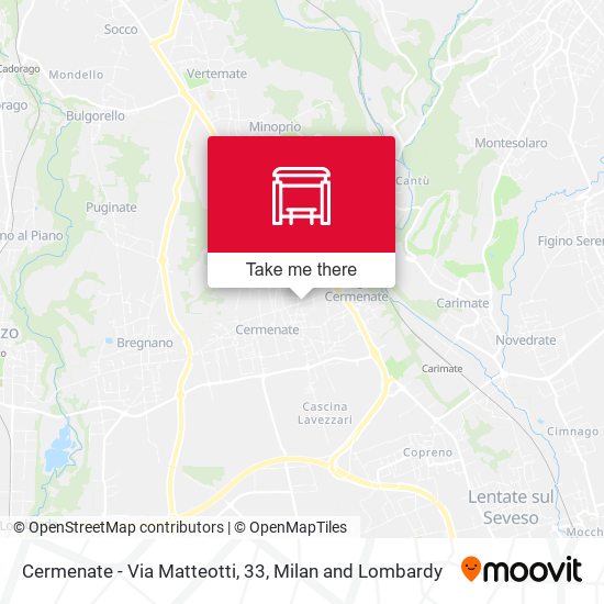 Cermenate - Via Matteotti, 33 map