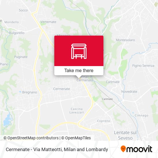 Cermenate - Via Matteotti map
