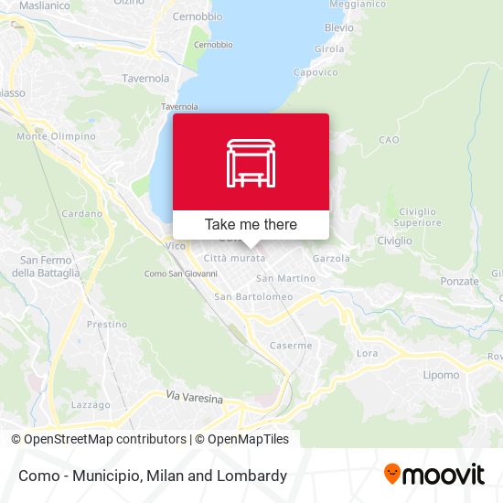 Como - Municipio map