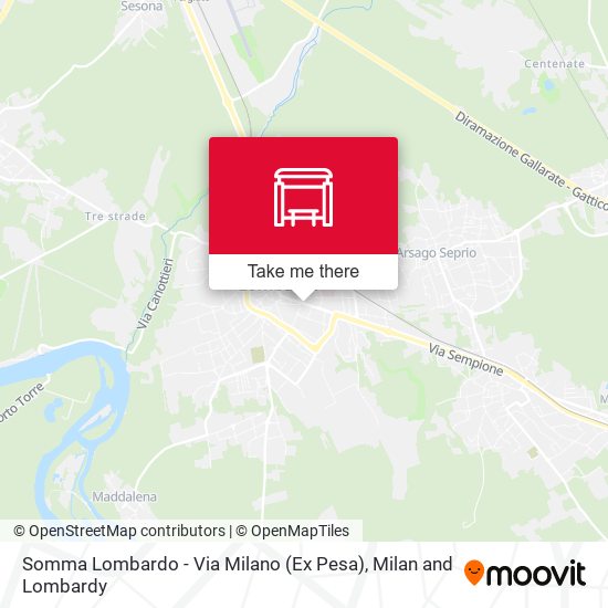 Somma Lombardo - Via Milano (Ex Pesa) map