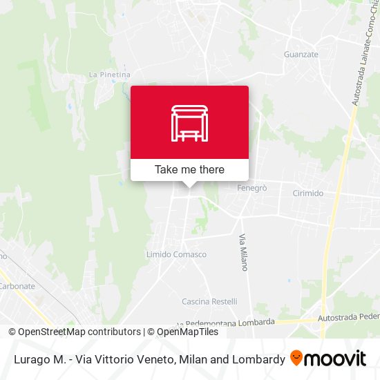 Lurago M. - Via Vittorio Veneto map
