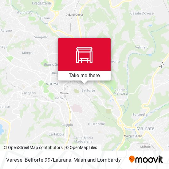 Varese, Belforte 99/Laurana map