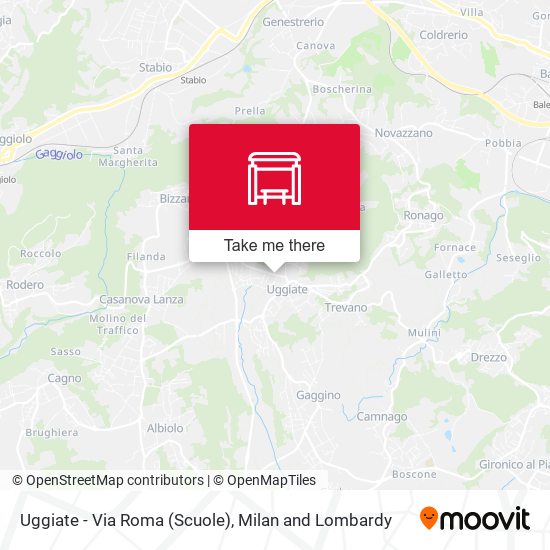 Uggiate - Via Roma (Scuole) map
