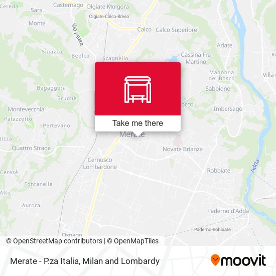 Merate - P.za Italia map