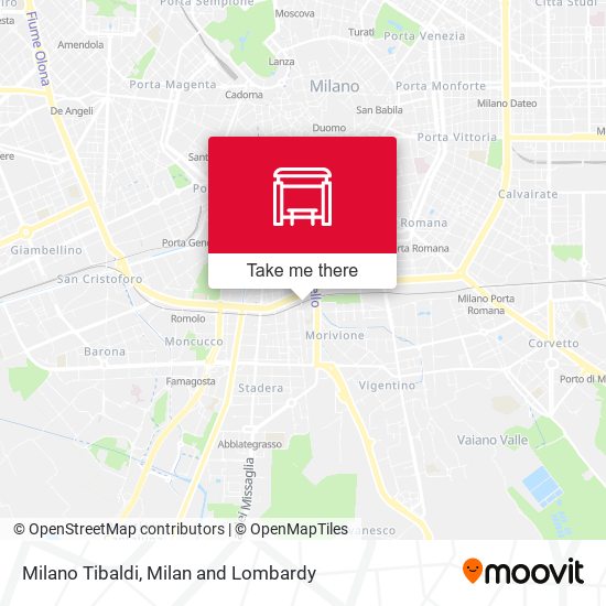 Milano Tibaldi map