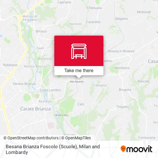Besana Brianza Foscolo (Scuole) map