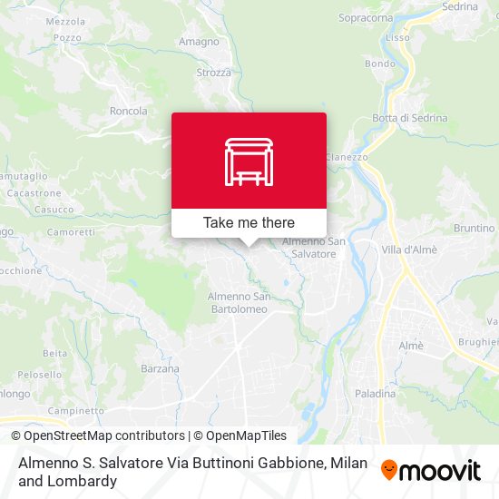 Almenno S. Salvatore Via Buttinoni Gabbione map