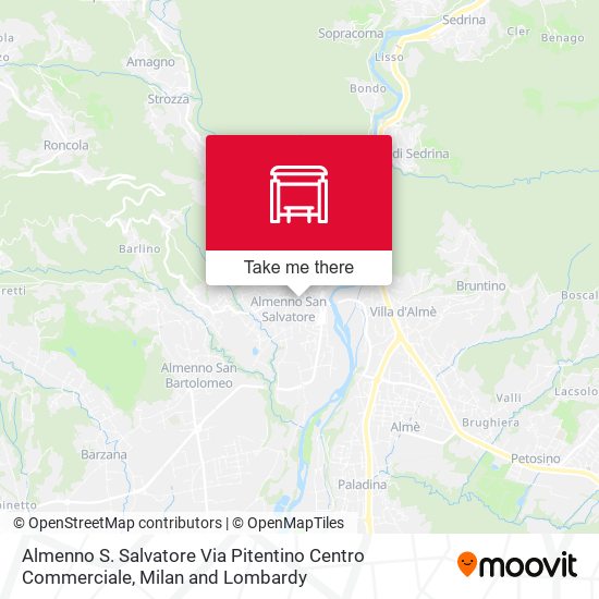 Almenno S. Salvatore Via Pitentino Centro Commerciale map