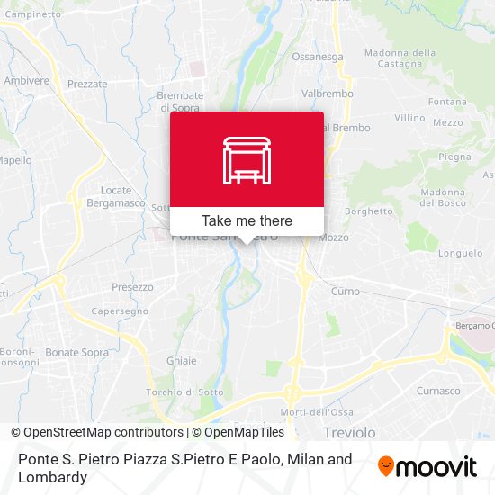 Ponte S. Pietro Piazza S.Pietro E Paolo map