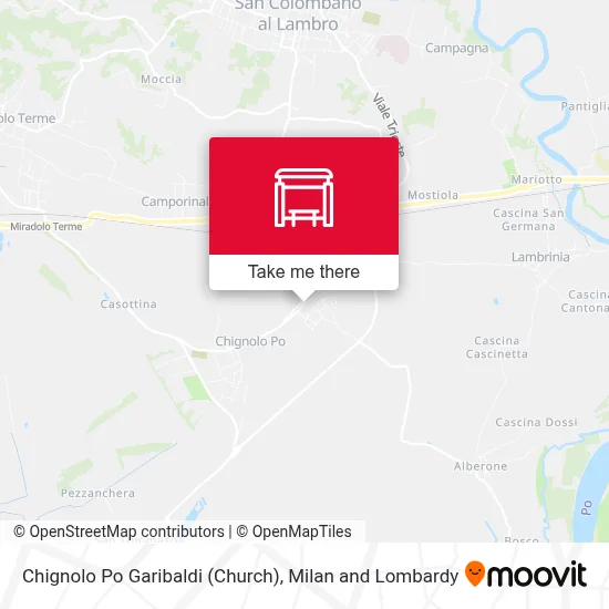 Chignolo Po Garibaldi (Church) map